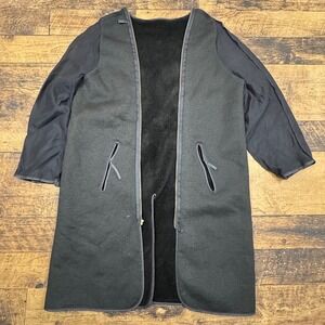 SP100-98 Mens Black Long Sleeve Fleece Liner Coat Style Jacket Size 22L‎